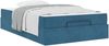 vidaXL Bettgestell mit Matratze 2 pcs Blau Samt 3399562 Bild 3