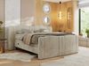 Elektrisch Boxspringbett Multipocket-Matratzen, elektrisch verstellbar, Polsterbett mit Bettkästen - FORTINA - 180 x 200 cm - Beige Velvet - H4 Bild 3