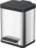 Hailo 'Öko Plus M' Treteimer, Stahlblech, Edelstahl, 18 (2x9) Liter Bild 5