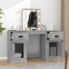 vidaXL Schminktisch mit LED-Leuchten Grau Sonoma 130x50x132,5 cm 3185349 Bild 3