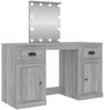 vidaXL Schminktisch mit LED-Leuchten Grau Sonoma 130x50x132,5 cm 3185349 Bild 2