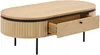 Vente-unique - CARDIONA Couchtisch MetallHolz, Platte SchwarzBeige - B 60 cm x H 40 cm x L 120 cm Bild 4
