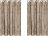vidaXL Samtvorhänge mit Vorhängen 2 pcs Champagner 175 x 140 cm Samt 4107674 Bild 2