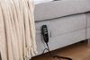 Boxspringbett Elektrisch Bett FAUSTO 120x200cm in Stoff Wind Rostbraun Bild 3