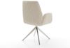 Esszimmerstuhl Zoa-Flex Cord Beige Kreuzgestell breit Edelstahl Taschenfederkern Bild 5