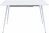 Esstisch Emilia ausziehbar 120-150-180 x 80 cm 4-10 Personen Küchentisch mit Metallgestell für Küche, Esszimmer Holz Optik Weiß Bild 2