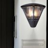 Außenwandlampe, Aluminium, anthrazit, H 25 cm Bild 3