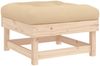 vidaXL Gartenhocker mit Kissen Massivholz Kiefer 825436 Bild 2