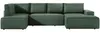 Vente-unique - AMELIA Sofa SamtStoff Grün - B 195 cm x H 85 cm x L 349 cm Bild 2
