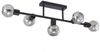 Lindby Deckenleuchten Biscala, Metall, Schwarz IP20, 5 x 4 W LED Bild 1