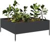 vidaXL Hochbeet Schwarz 100x100x25 cm Stahl 851031 Bild 3