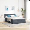 vidaXL Ottoman-Bett mit Matratze Dunkelgrau 140x200 cm Samt 3311778 Bild 3