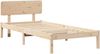 vidaXL Bettrahmen mit Kopfteil Natur 80 x 200 cm Massives Kiefernholz 872125 Bild 2