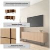 Home affaire Lowboard Lund, moderner TV-Unterschrank, Kommode mit Kufengestell, ausreichend Stauraum, vielseitig einsetzbar, 150 cm breit Bild 3