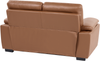 2-Sitzer Sofa Kunstleder goldbraun VOGAR Bild 5