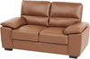 2-Sitzer Sofa Kunstleder goldbraun VOGAR Bild 4