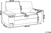 2-Sitzer Sofa Kunstleder goldbraun VOGAR Bild 2