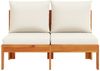 vidaXL Gartensofa ohne Armlehnen mit Kissen 2-Sitzer Massivholz Akazie 367625 Bild 4