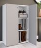 VCM Schuhschrank Lona 919206 Weiß / Grau H. 110 x B. 70 x T. 39 cm Bild 3