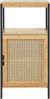 Badschrank Tervola 80x40x35cm Bambus Schwarz [en. casa] Bild 3