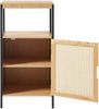 Badschrank Tervola 80x40x35cm Bambus Schwarz [en. casa] Bild 4