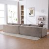 YakoHome Modulsofa Grau 344x99x75 cm – Vollmontiertes Sofa mit Chaiselongue, bequemer Polsterung und modernem Design für gemütliche Stunden im Wohnzimmer oder Büro Bild 2