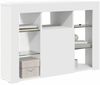 vidaXL Eck-LED-TV-Schrank Wandmontiert Weiß 100x40x68cm Holzwerkstoff 889785 Bild 3
