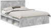 vidaXL Bettrahmen Beton Grau 150 x 200 cm Massives Kiefernholz 3410995 Bild 2