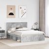 vidaXL Bettrahmen Beton Grau 150 x 200 cm Massives Kiefernholz 3410995 Bild 3