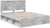 vidaXL Bettrahmen Beton Grau 150 x 200 cm Massives Kiefernholz 3410995 Bild 4
