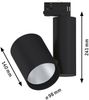 Paulmann 91336 ProRail3 LED Spot Zeuz Schwarz 33W 15° 3. 000K dimmbar Bild 2
