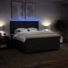 vidaXL Boxspringbett mit Matratze Schwarz 180x200 cm Stoff 3292862 Bild 5