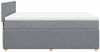 vidaXL Boxspringbett mit Matratze Hellgrau 160x200 cm Stoff 3287500 Bild 5