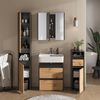 Badschrank Majest Anthrazit/Artisan 30.2 x 191.5 cm mit 2 Türen Vicco Bild 5