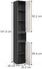 Badschrank Majest Anthrazit/Artisan 30.2 x 191.5 cm mit 2 Türen Vicco Bild 2