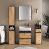 Badschrank Majest Anthrazit/Artisan 30.2 x 191.5 cm mit 2 Türen Vicco Bild 3