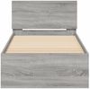 vidaXL Bettgestell mit Kopfteil Grau Sonoma 90x190 cm Holzwerkstoff 838657 Bild 5