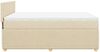 vidaXL Boxspringbett mit Matratze Creme 140x200 cm Stoff 3287477 Bild 5