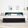 vidaXL Boxspringbett mit Matratze Schwarz 200 x 200 cm Samt 3340408 Bild 3