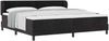 vidaXL Boxspringbett mit Matratze Schwarz 200 x 200 cm Samt 3340408 Bild 2