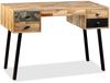 vidaXL Schreibtisch, Wiederverwertetes Massivholz Teak, 110 × 50 × 76 cm Bild 2