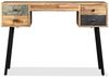 vidaXL Schreibtisch, Wiederverwertetes Massivholz Teak, 110 × 50 × 76 cm Bild 3