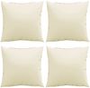 vidaXL Sofakissen 4 Stk. Creme 40x40 cm Stoff 360361 Bild 4