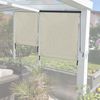 Vertikalmarkise HWC-F42, Senkrechtmarkise Sichtschutz Außenrollo Rollo, UV-Schutz 50 Stoff ~ 250x140cm, creme-beige Bild 3
