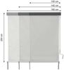 Vertikalmarkise HWC-F42, Senkrechtmarkise Sichtschutz Außenrollo Rollo, UV-Schutz 50 Stoff ~ 250x140cm, creme-beige Bild 5