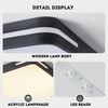 style home LED Deckenleuchte Deckenlampe Rechteckige Bürolampe, dimmbar mit Fernbedienung, 192W, Schwarz, LED fest integriert, einstellbar von warmweiß bis kaltweiß, moderne Lampe für Wohnzimmer, Schlafzimmer, 90x60x6cm Bild 3