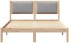 vidaXL Bettgestell mit gepolstertem Kopfteil Hellgrau 120 x 190 cm 878274 Bild 5