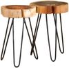 KAWOLA Beistelltisch VIVOSSA Set 2-tlg. Akazie natur 45 x 32 x 32 cm Bild 3