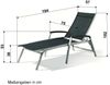 Sieger Bodega Stapelrollliege 6 fach verstellbar, Aluminium Graphit 75 x 102 x 194 cm Bild 5