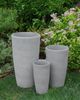 Blumenkübel 2er Set grau rund 23 x 23 x 42 cm ABDERA Bild 3